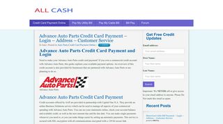 | Advance Auto Parts Credit Card Payment – Login – Address ...
