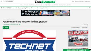 Advance Auto Parts enhances Technet program - Tire Business - The ...