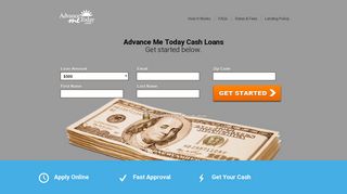 Advance Me Today Cash Loans: AdvanceMeToday.com