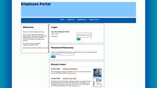 Employee Portal - Cordant Security Customer Extranet