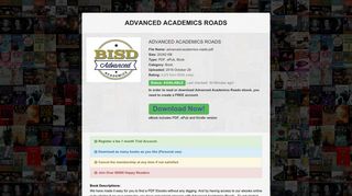 Advanced Academics Roads Ebook - mongo01.sanoma.be