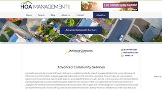 Advanced Community Services - HOA Management