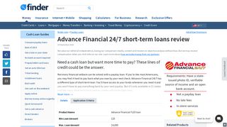 Advance Financial 24/7 short-term loans review January 2019 | finder ...