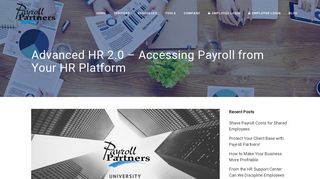 Advanced HR 2.0 - Accessing Payroll from Your HR Platform