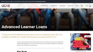 Advanced Learner Loans | Undergraduate | UCAS