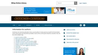 Advanced Materials - Wiley Online Library