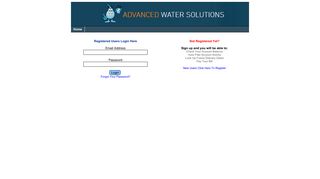 Advanced Water Solutions - Login - WebFlex