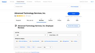 Advanced Technology Services, Inc. Employee Reviews - Indeed