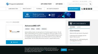 AdvancedMD API | ProgrammableWeb