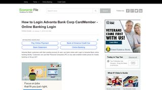 How to Login Advanta Bank Corp CardMember - Online Banking Login