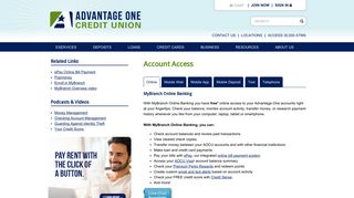 Online Banking - Advantage One