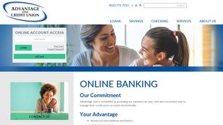 Online Banking | Advantage One Credit Union | Morrison, IL