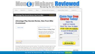 Advantage Play Secrets Review - Money Makers Reviewed