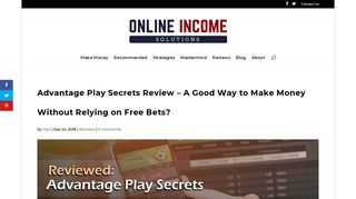 Advantage Play Secrets - Full Review | Online Income Solutions