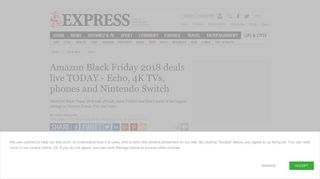 Amazon Black Friday 2018 deals live TODAY - Echo, 4K TVs, phones ...