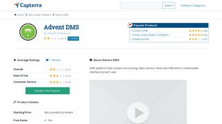 Advent DMS Reviews and Pricing - 2019 - Capterra