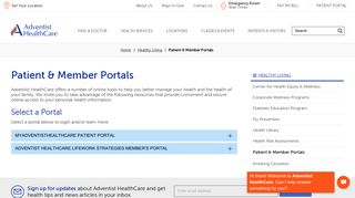myHealth Patient Portal - Adventist HealthCare