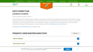 EZpay Payment Plan | Busch Gardens Tampa Bay