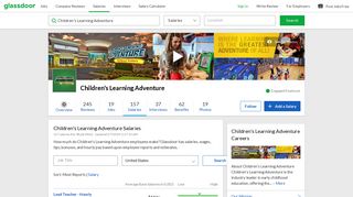 Children's Learning Adventure Salaries | Glassdoor