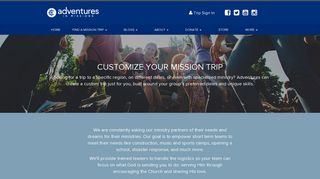 customize your mission trip - Adventures in Missions