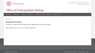 AdviseStream | Office of Undergraduate Biology
