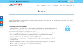 Security | Advisors Assistant