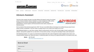 Advisors Assistant - Advisors4Advisors