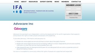 Advocare Inc - International Federation on Ageing