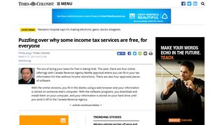 Puzzling over why some income tax services are free, for everyone ...