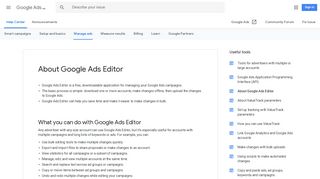About Google Ads Editor - Google Ads Help - Google Support