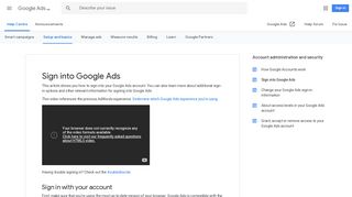Sign into Google Ads - Google Ads Help - Google Support