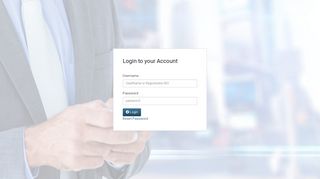 Login to your Account Username Value is mandatory Password Value ...