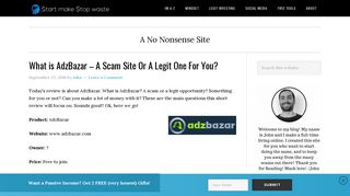 What is AdzBazar – A Scam Site Or A Legit One For You? | | $tart ...