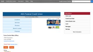 AEA Federal Credit Union - Yuma, AZ - Credit Unions Online