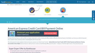 How to Pay American Express Credit Card Bill Payment Online