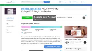 Access moodle.aecc.ac.uk. AECC University College VLE: Log in to ...