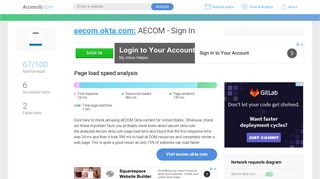 Access aecom.okta.com. AECOM - Sign In