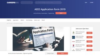 AEEE Application Form 2019 (Released), Registration – Apply online ...