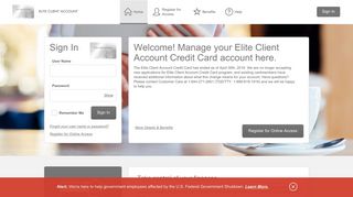 Elite Client Account Credit Card - Manage your account - Comenity