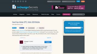 Good-bye Adobe DPS, Hello AEM Mobile - InDesignSecrets.com ...