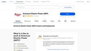 American Electric Power (AEP) Careers and Employment | Indeed.com
