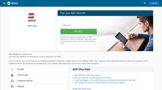 AEP Ohio: Login, Bill Pay, Customer Service and Care Sign-In - Doxo