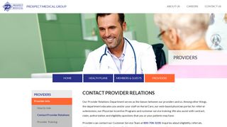 Contact Provider Relations : Prospect Medical Group