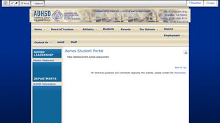 Aeries Student Portal • Page - Anaheim Union High School District