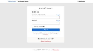 AerioConnect - Sign In