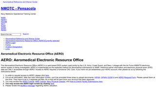 Aeromedical Electronic Resource Office (AERO) - Navy Medicine