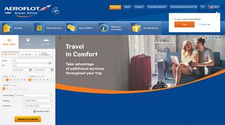 Aeroflot – Russian Airlines: buy air tickets online, book flights, search ...