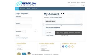 Aeroflow Patient Portal: My Aeroflow Account