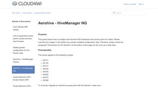 Aerohive - HiveManager NG – Help Center