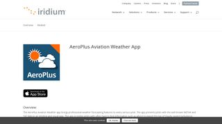AeroPlus Aviation Weather App | Iridium Satellite Communications